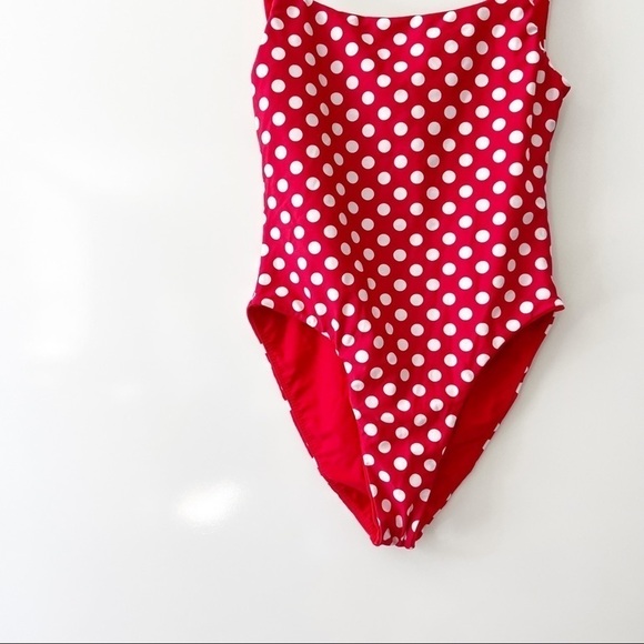 Revolve LPA Amelie Red Polka Dot Swimsuit One Piece - Picture 6 of 11